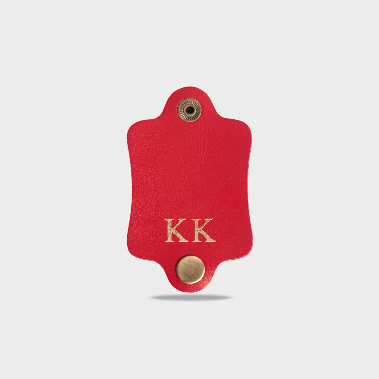 Buy personalized red wire organizer with initials