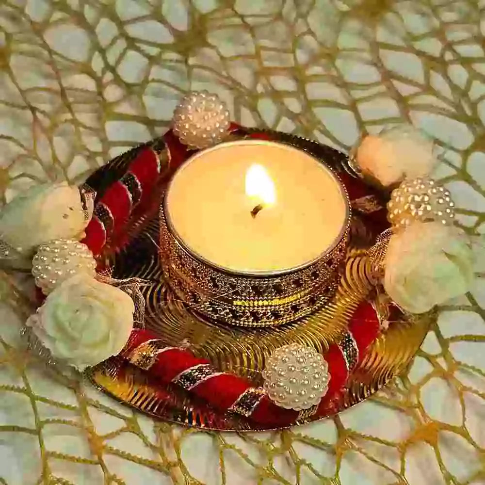 Buy assorted round square T-light holder for Diwali decor