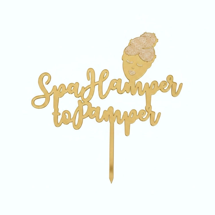 Buy Spa to Hamper to Pamper Cake Topper Online