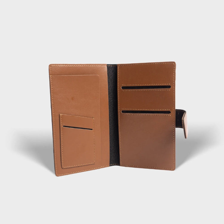 Shop tan personalized dual passport cover with passport and card slots