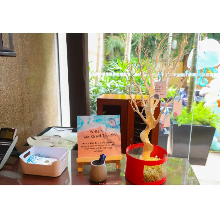 Order Under the Sea Birthday Decor with themed wish tree and message station