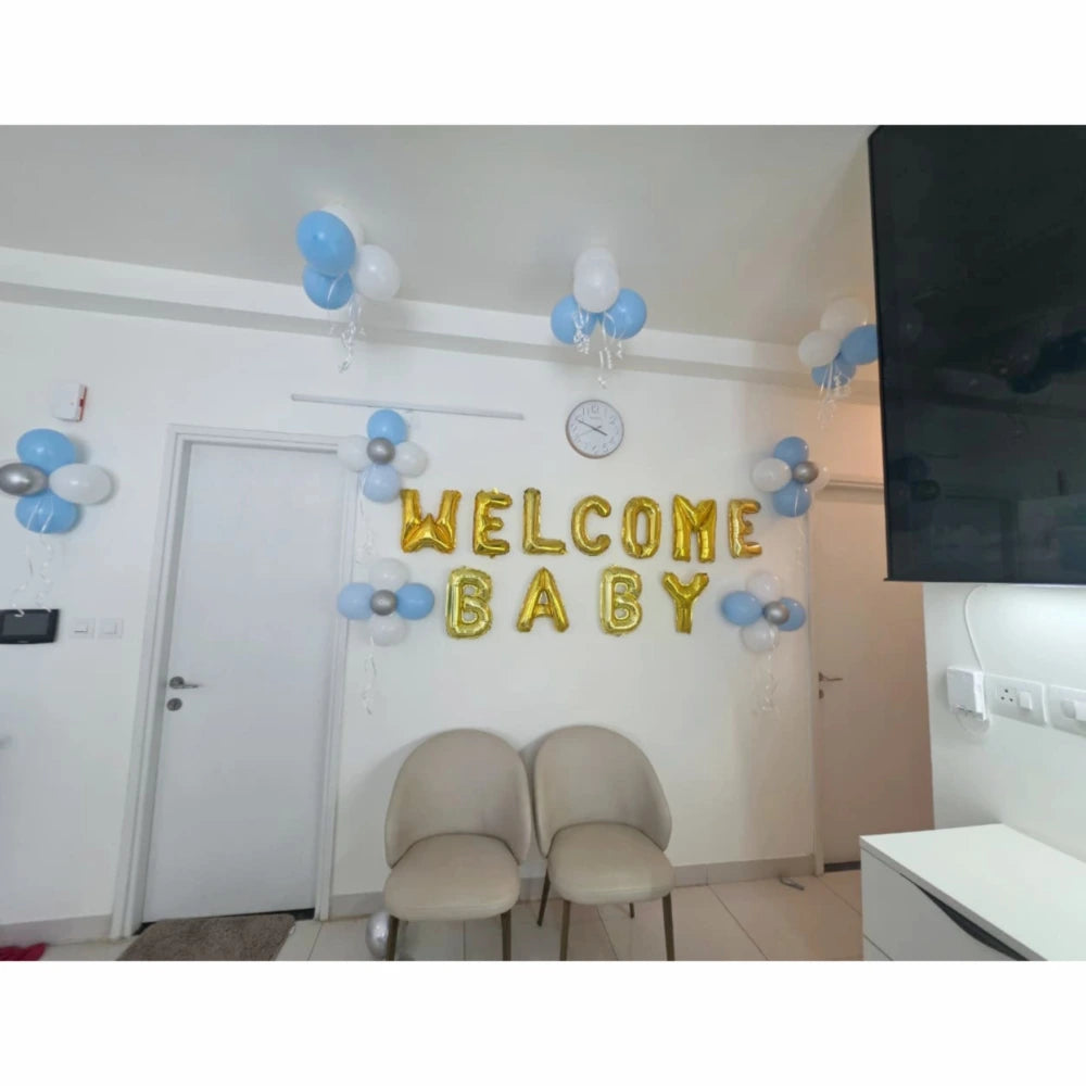 Book Welcome Baby Arrival Decor in Bangalore with Balloon and Floral Setup