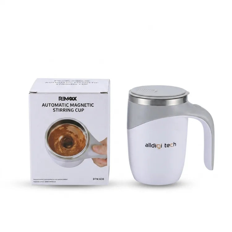 Order white Automatic Magnetic Stirring Cup with branded box packaging